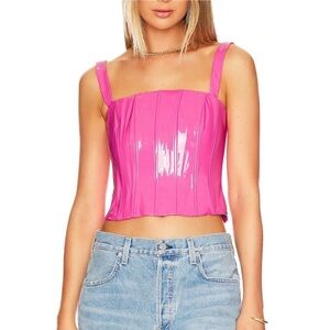 Hours revolve ember hot pink corset